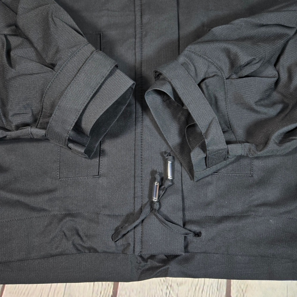 Girlfriend Collective Black Heidi Windbreaker Cropped Hooded Jacket XL NWT - Picture 7 of 11
